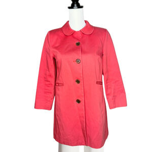 Banana Republic Womens Classic Coral Blazer Jacket Size XS Button Pink Peach